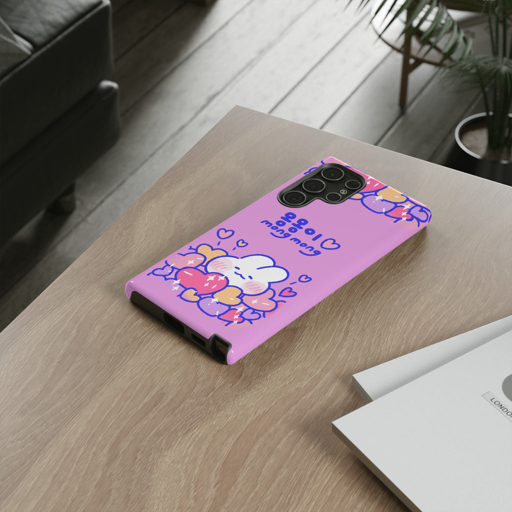 Lovely Mong Mong Heart Bath Phone Case