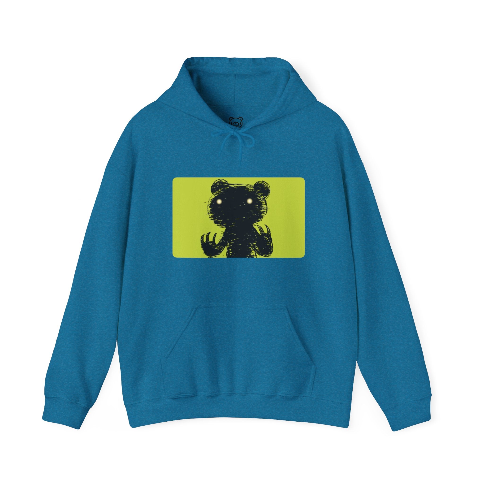 Green Block Abstraction Gloomy Bear Hoodie