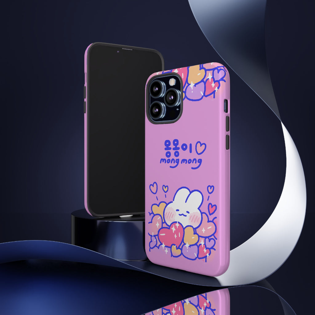 Lovely Mong Mong Heart Bath Phone Case