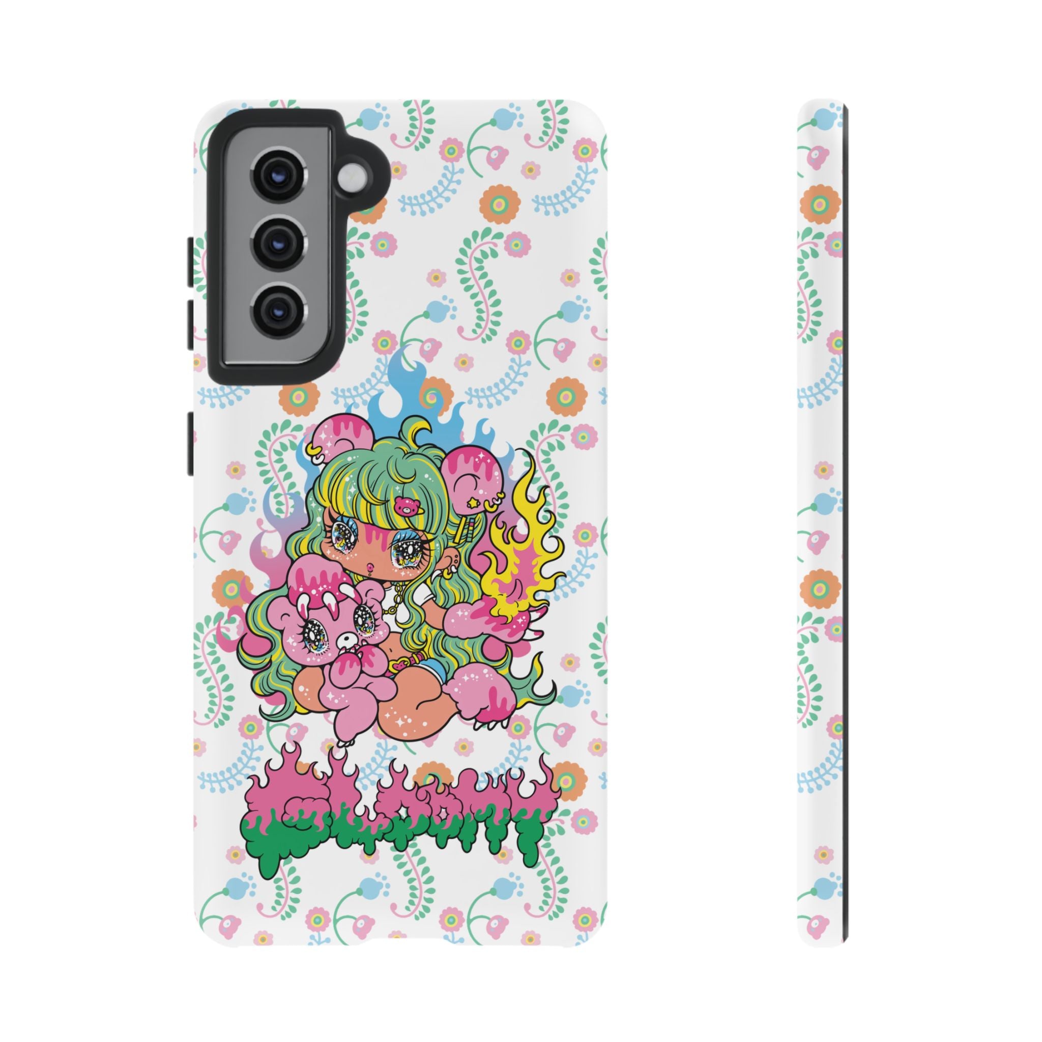 YURIE SEKIYA X GLOOMY BEAR ⭐️ FIRE GIRL PHONE CASE