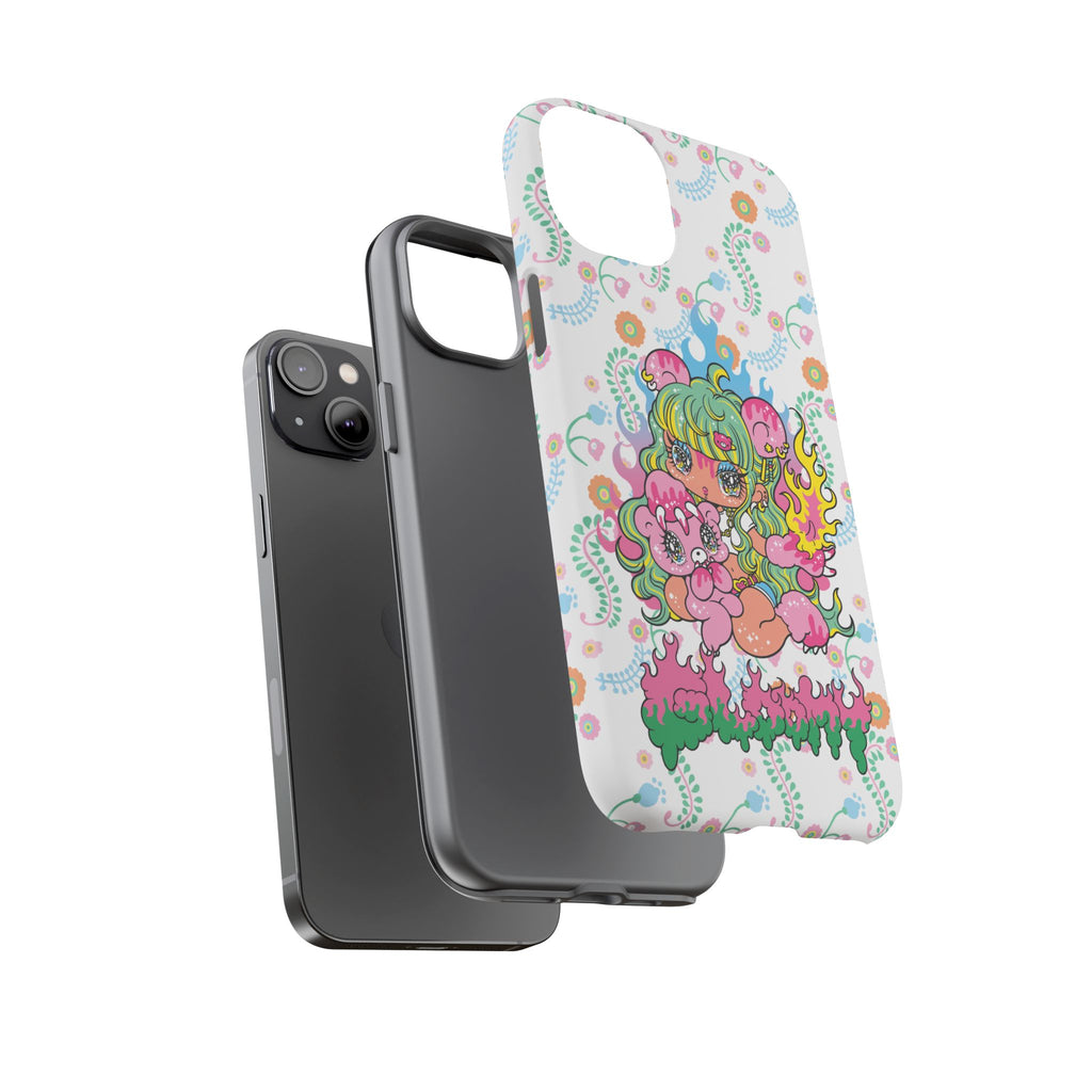 YURIE SEKIYA X GLOOMY BEAR ⭐️ FIRE GIRL PHONE CASE