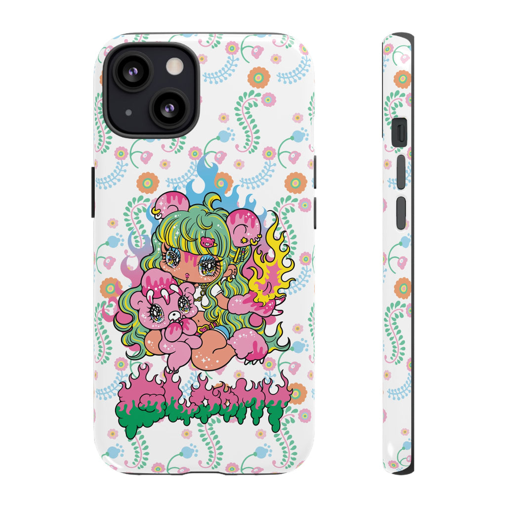 YURIE SEKIYA X GLOOMY BEAR ⭐️ FIRE GIRL PHONE CASE