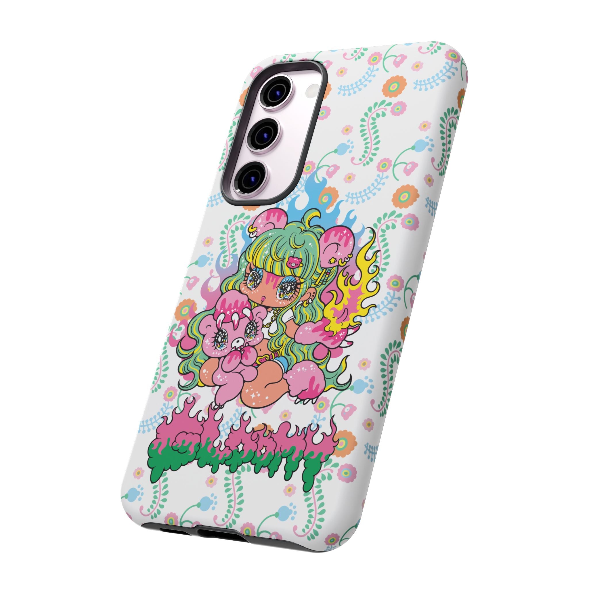 YURIE SEKIYA X GLOOMY BEAR ⭐️ FIRE GIRL PHONE CASE