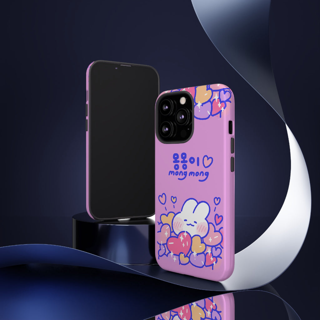 Lovely Mong Mong Heart Bath Phone Case