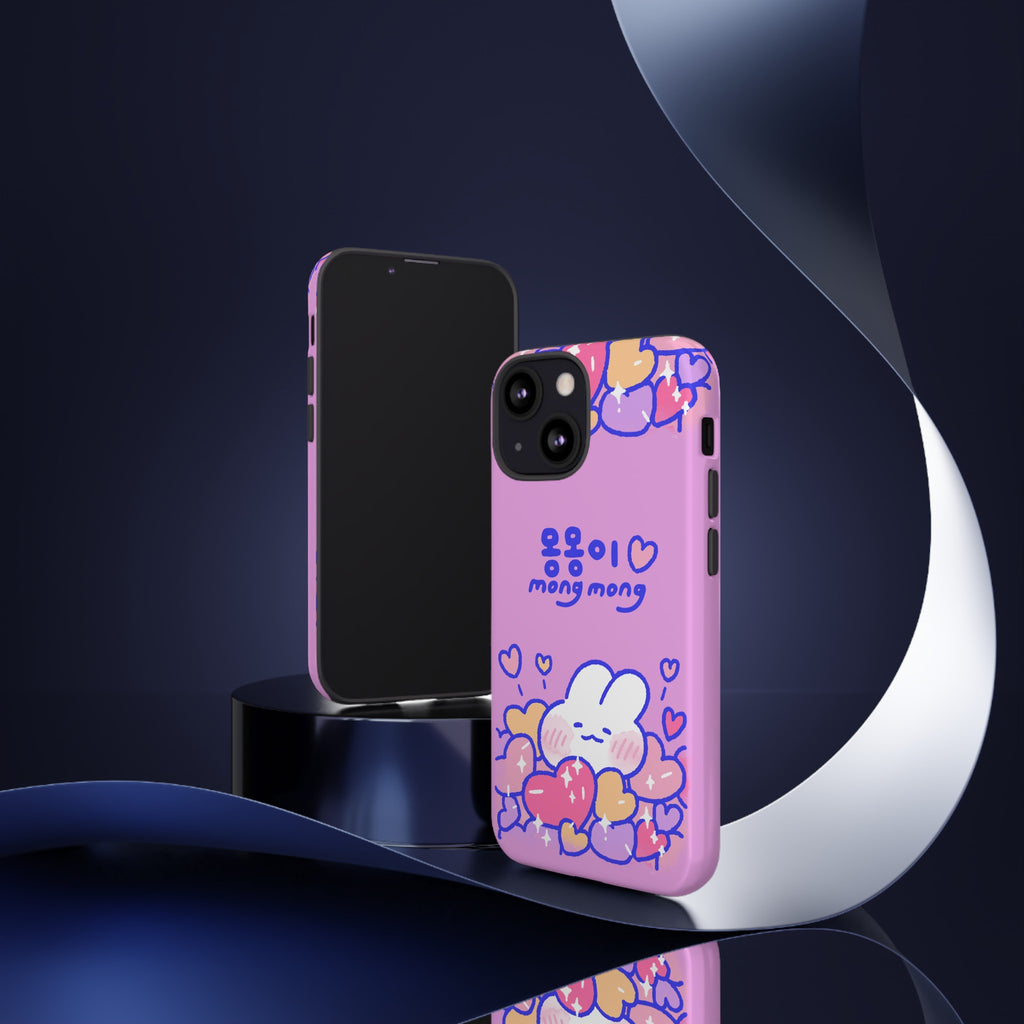 Lovely Mong Mong Heart Bath Phone Case