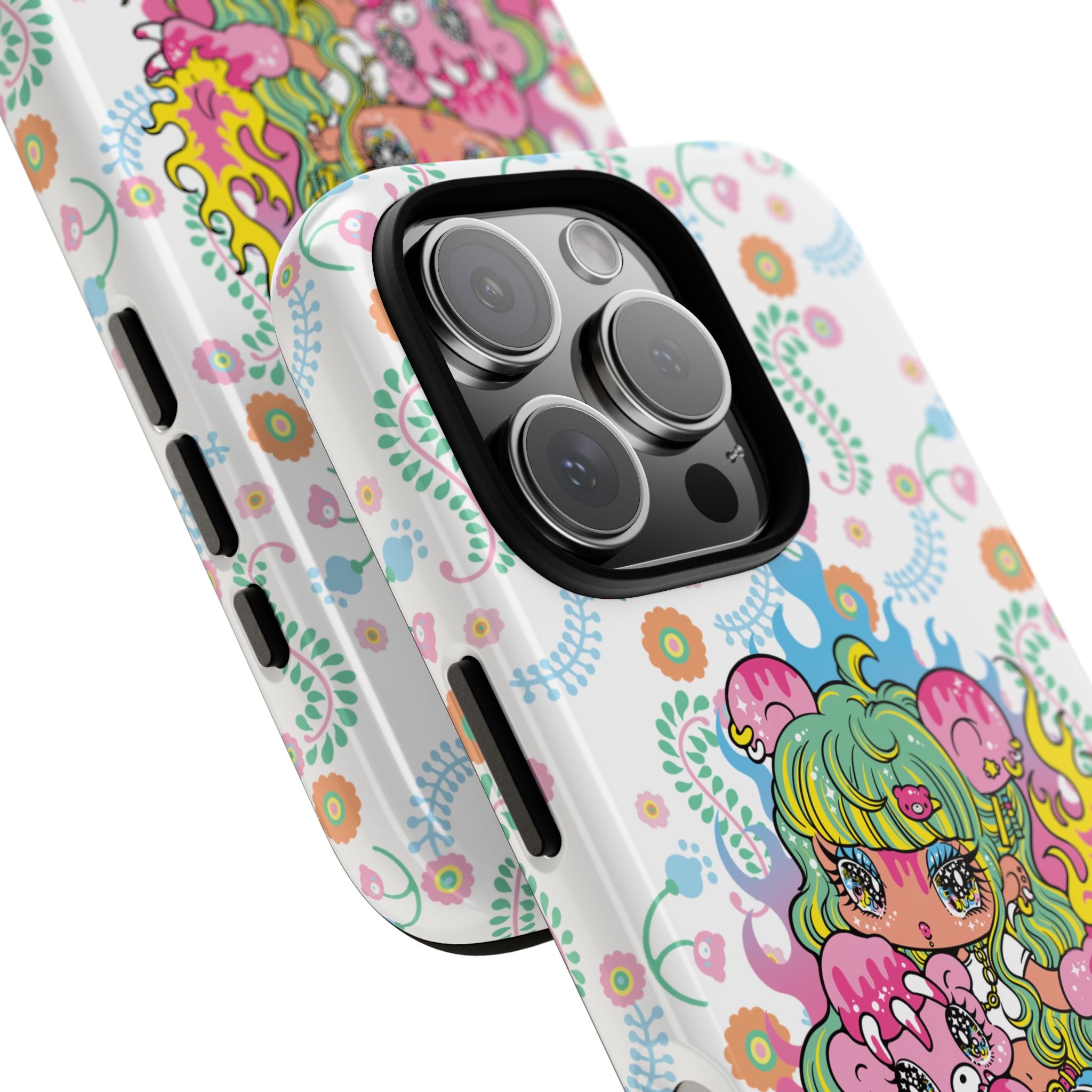 YURIE SEKIYA X GLOOMY BEAR ⭐️ FIRE GIRL PHONE CASE