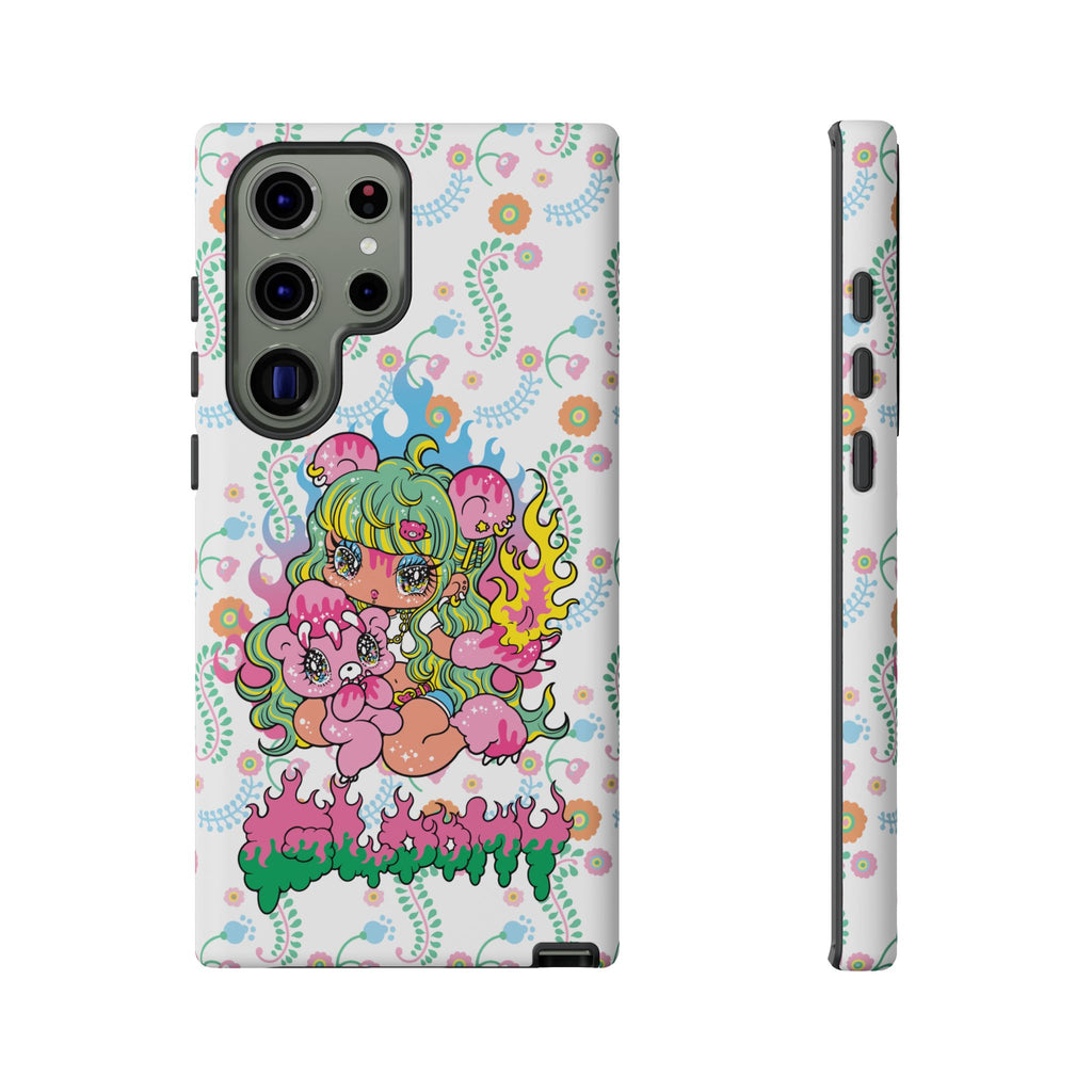YURIE SEKIYA X GLOOMY BEAR ⭐️ FIRE GIRL PHONE CASE