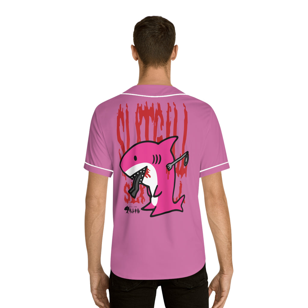 Pink Slitgill Baseball Jersey (AOP)