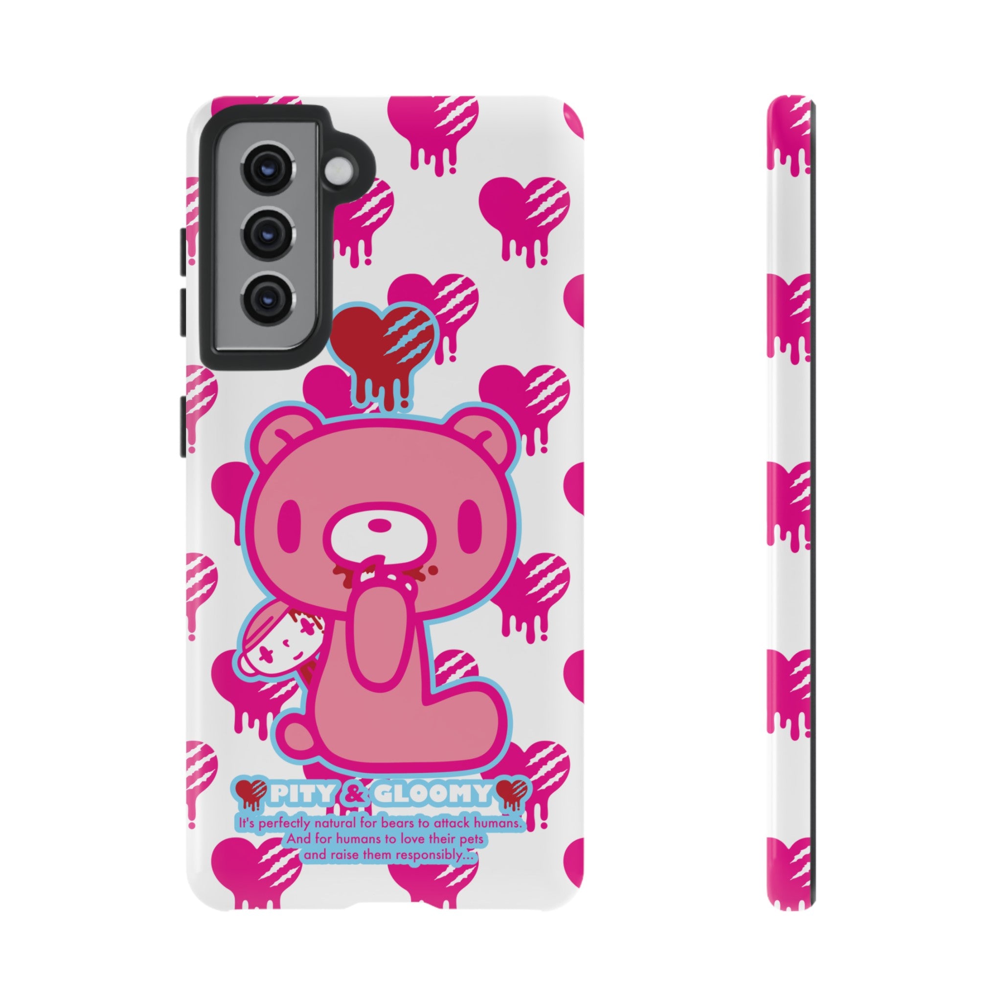Gloomy Bear White Phone Case