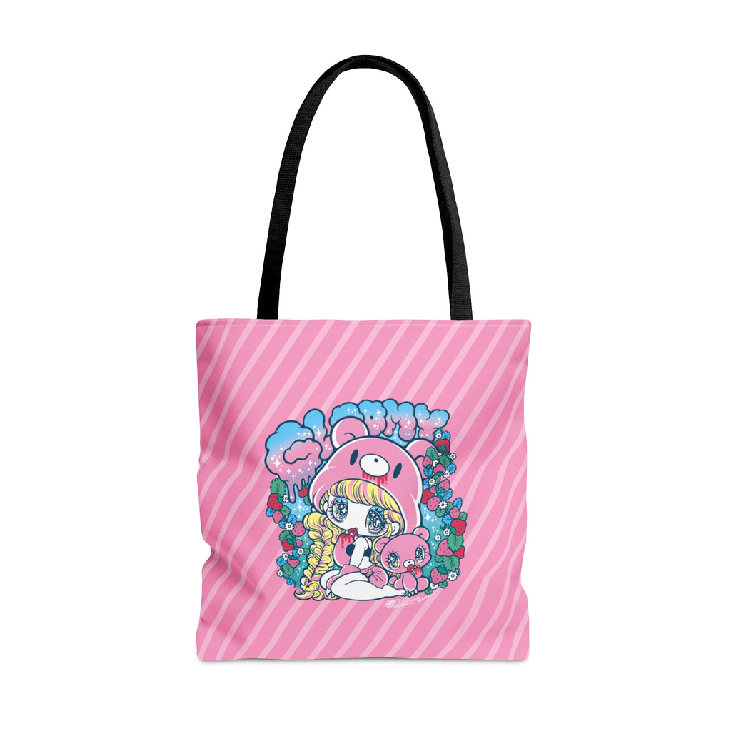 Yurie Sekiya x Gloomy Bear ⭐️ Gloomy-Girl Strawberry Tote Bag
