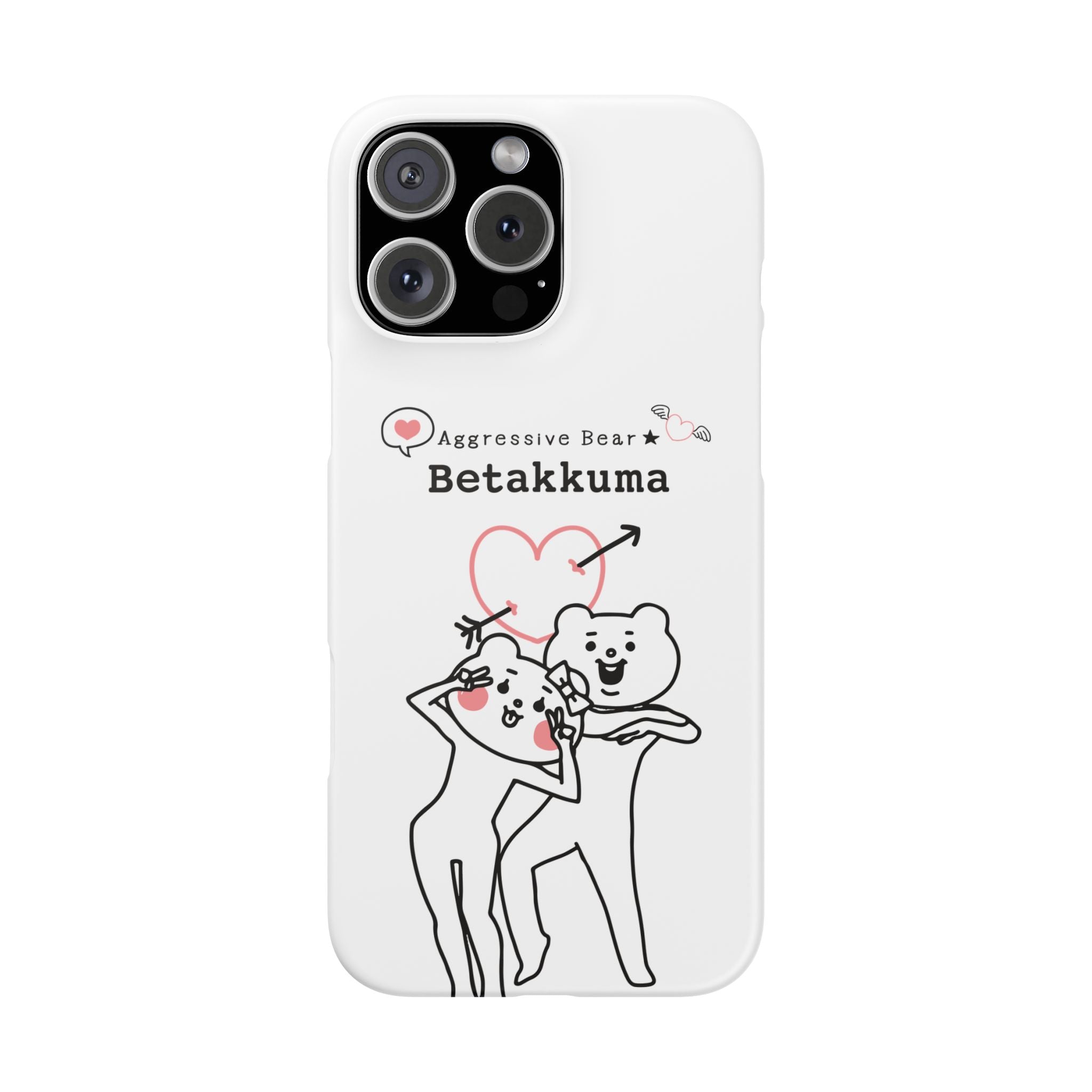 Betakkuma Arrow Heart Phone Case