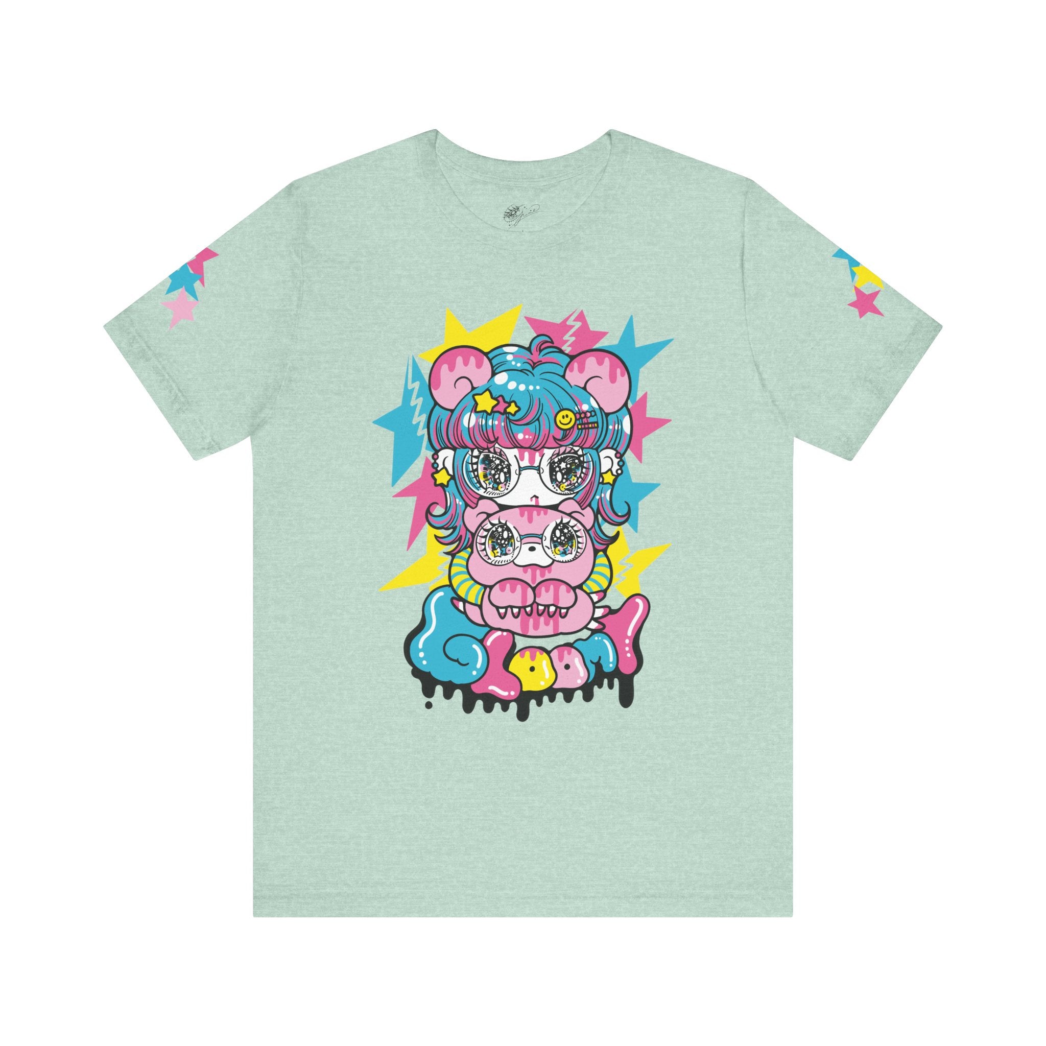 YURIE SEKIYA X GLOOMY BEAR🌟 STARRY GAL 2024 ユニセックス 半袖Tシャツ