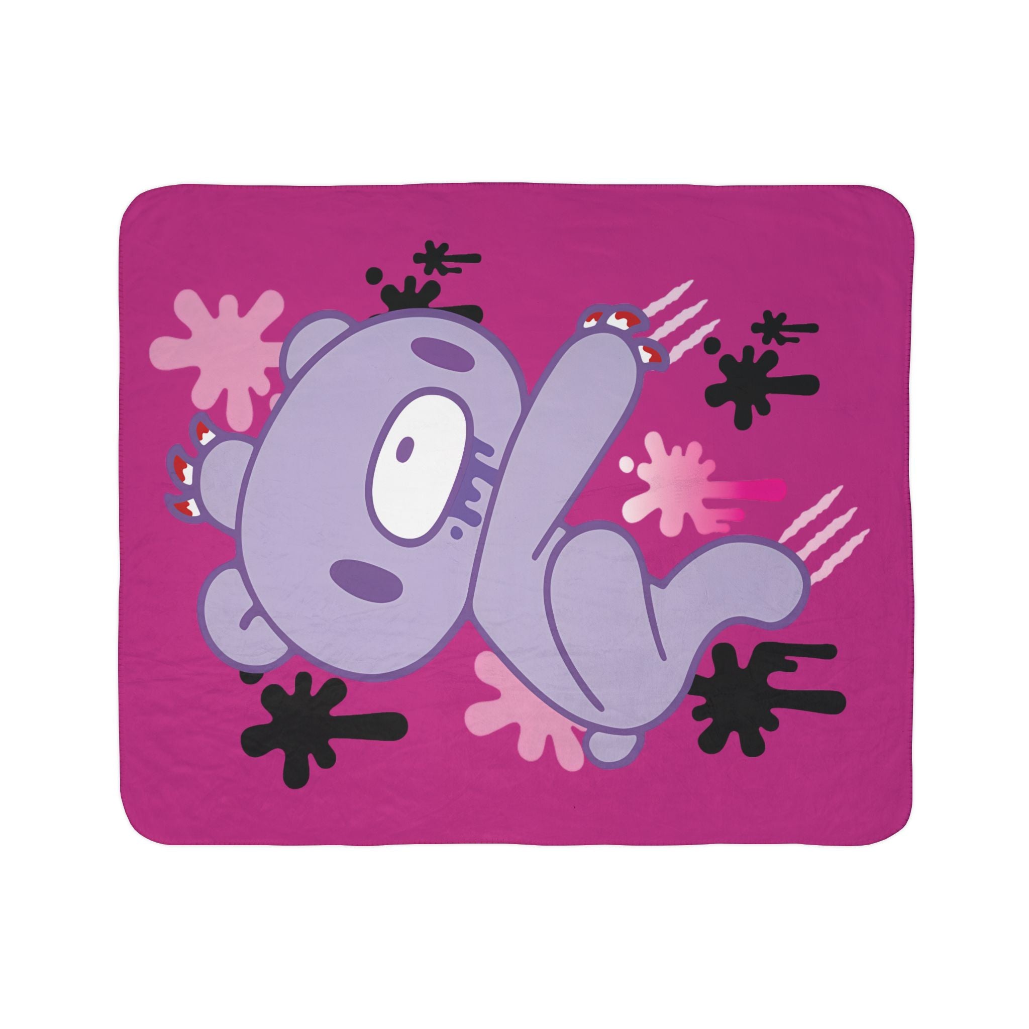 Gloomy Bear x DEDGRL6 "Jelly Thrasher" Fleece Sherpa Blanket