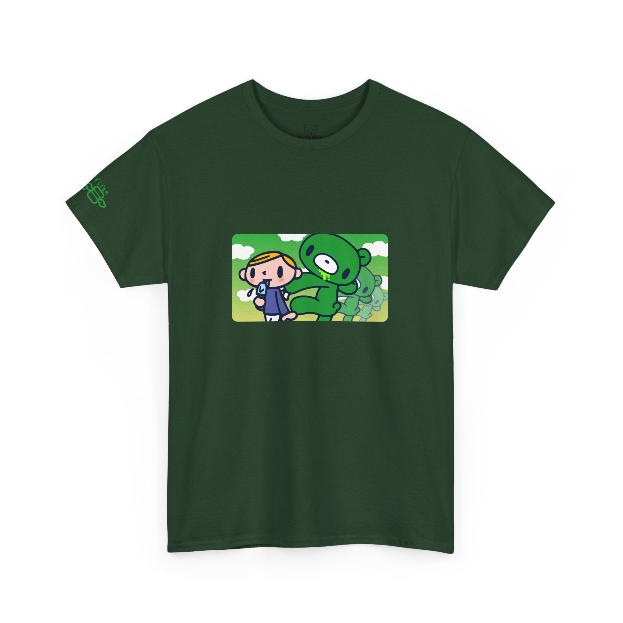 Sneak Up Green Gloomy Bear Tee