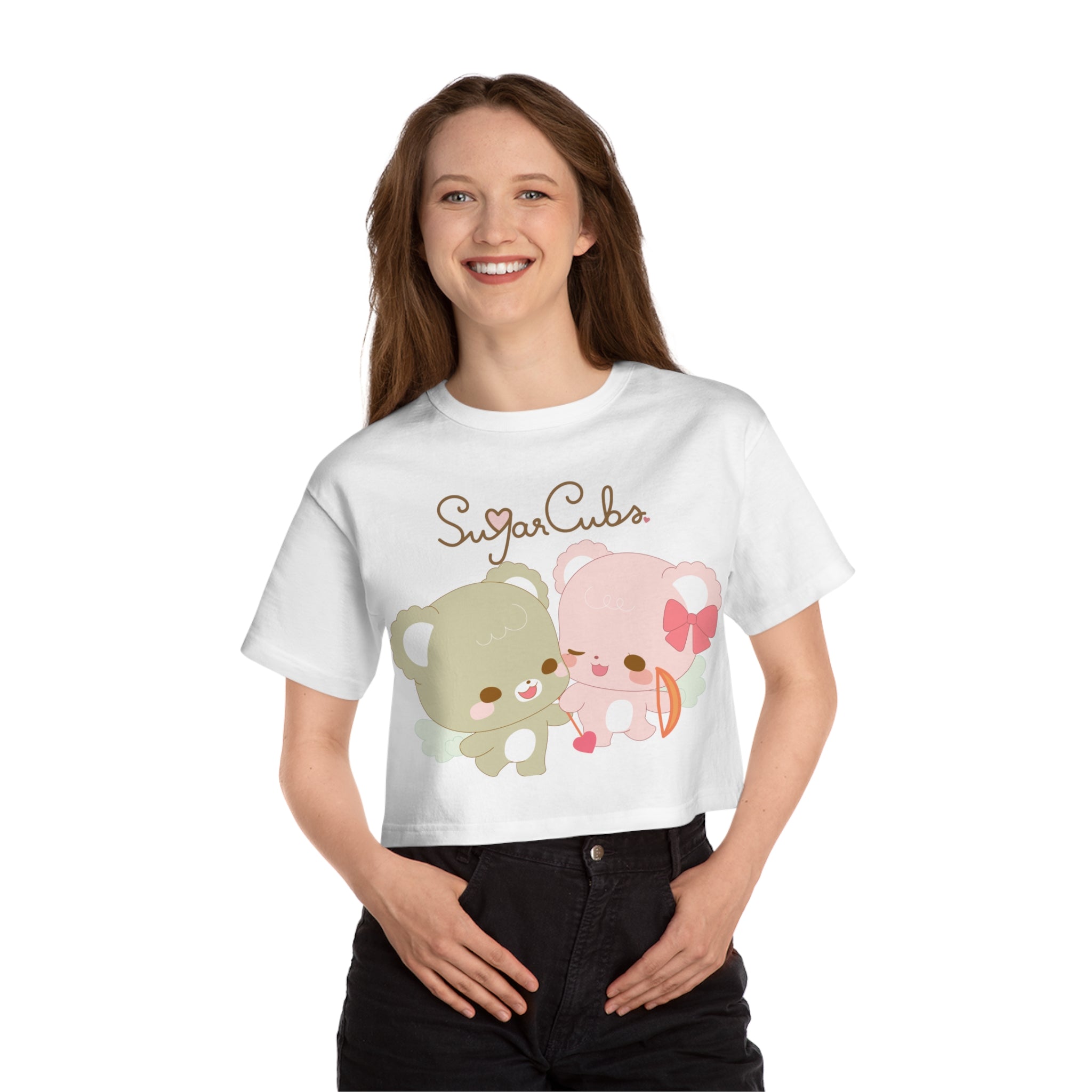 Sugar Cubs Love T Champion Women's Heritage Cropped T-Shirt