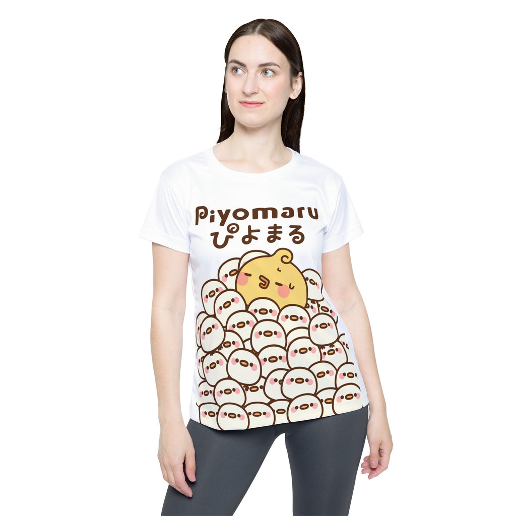 Piyomaru Mini Ball Dive Giant Print T