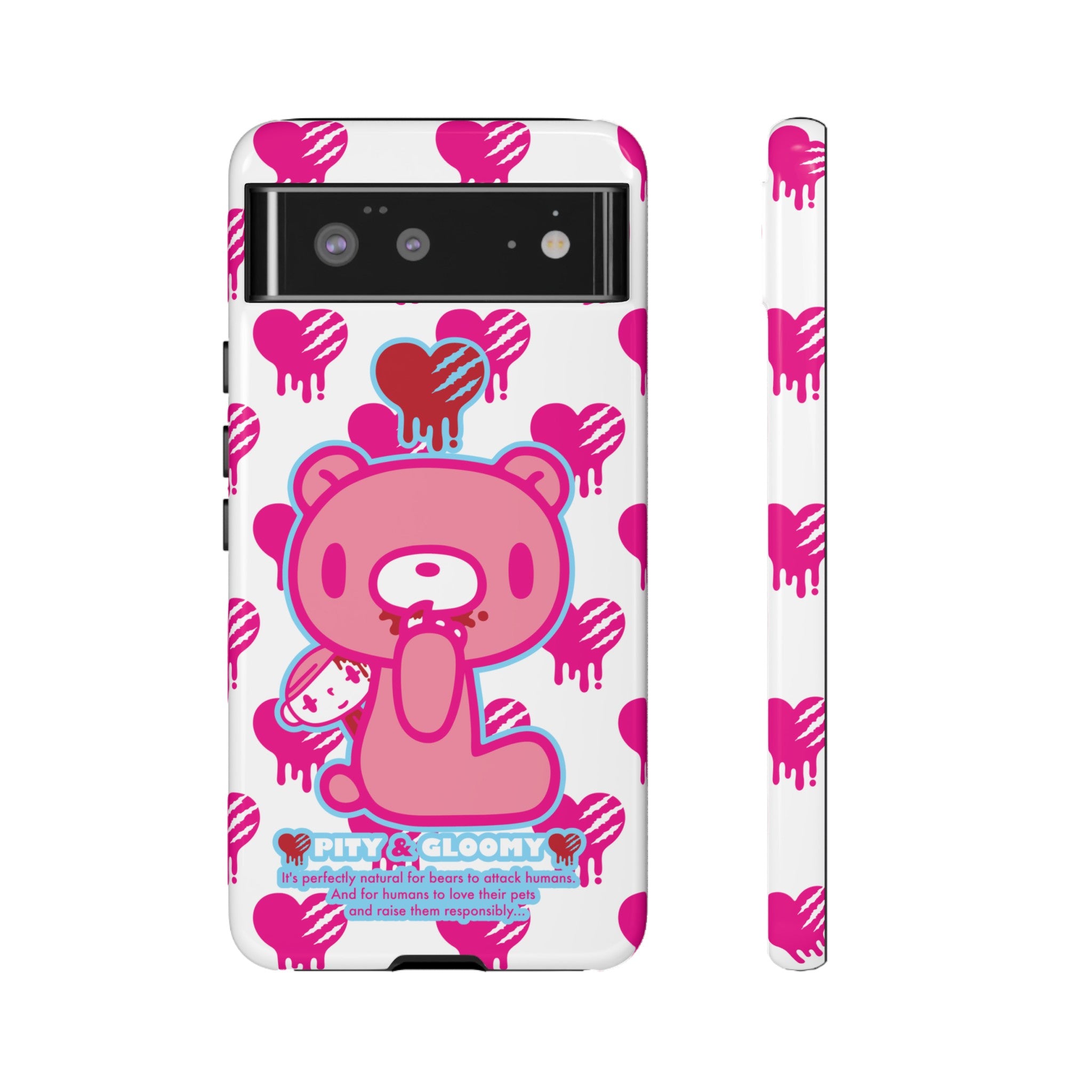 Gloomy Bear White Phone Case