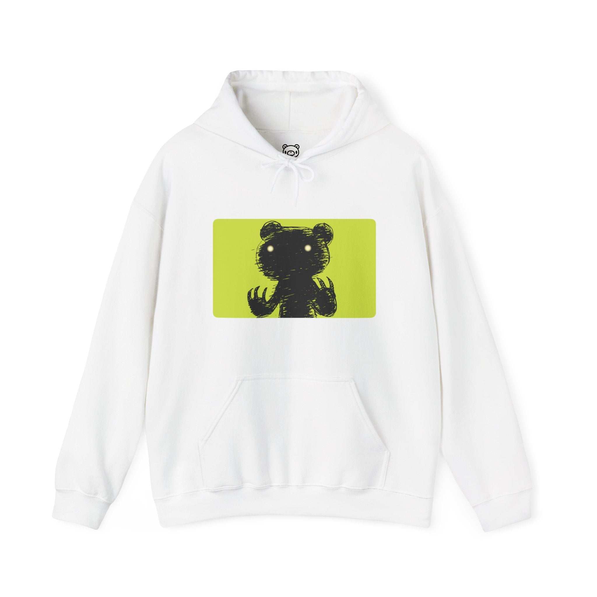 Green Block Abstraction Gloomy Bear Hoodie