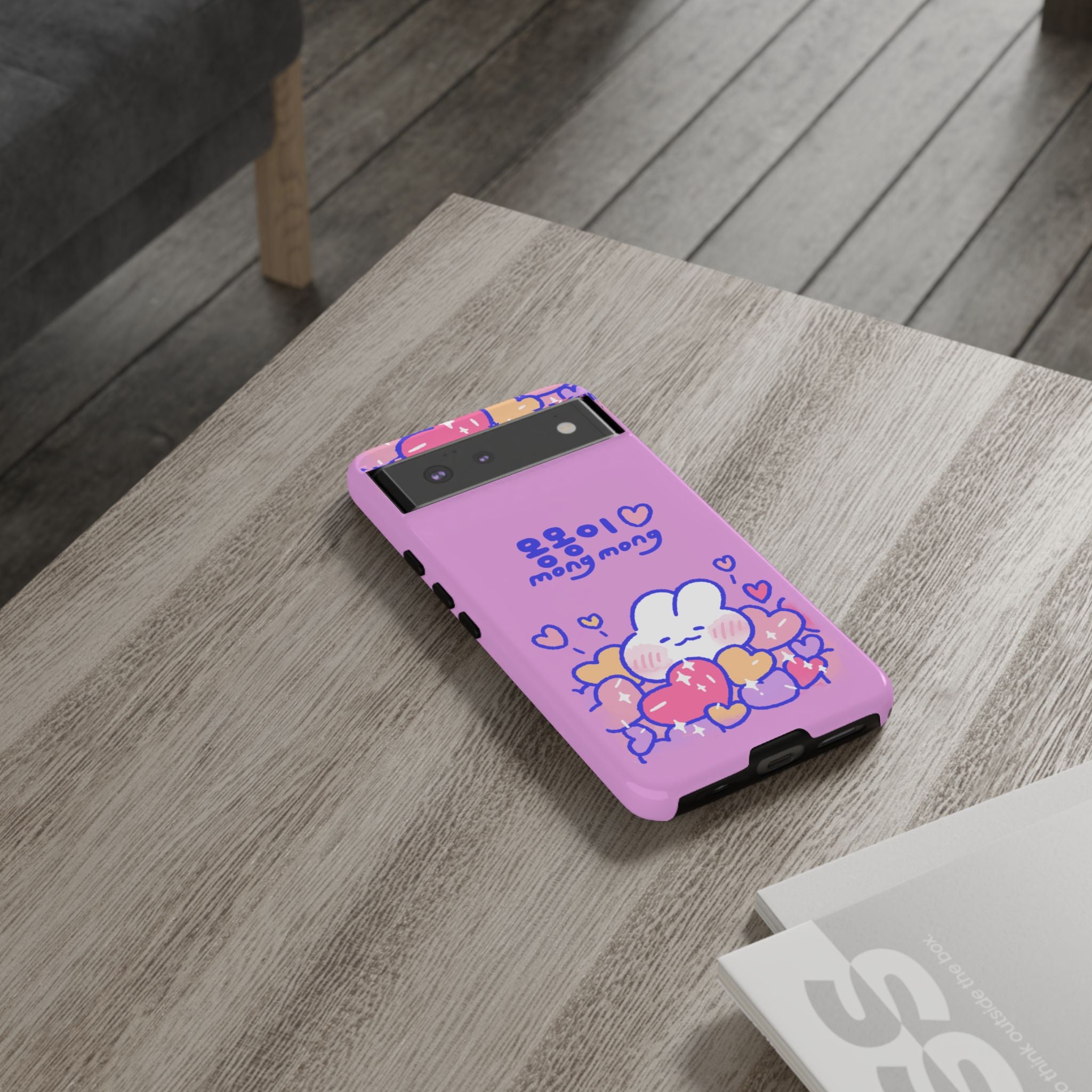 Lovely Mong Mong Heart Bath Phone Case