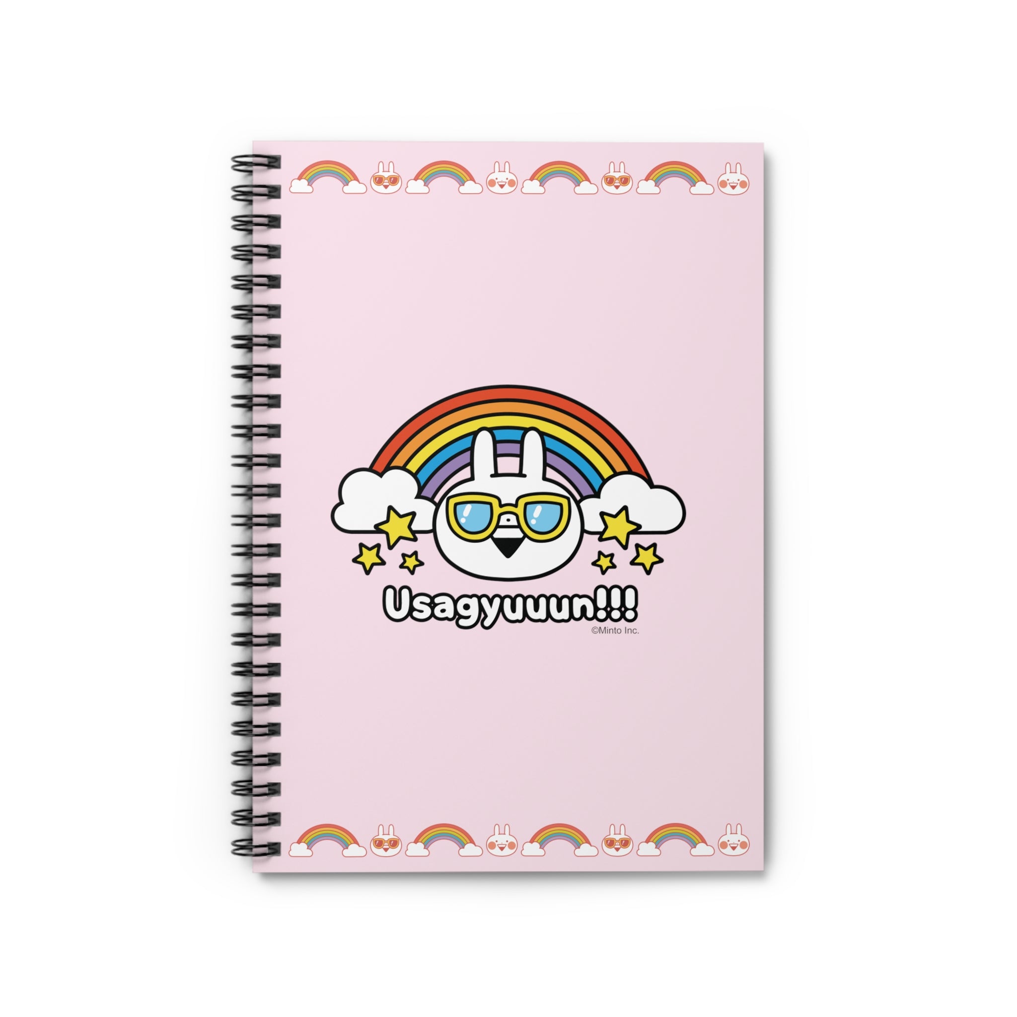 Usagyuuun!!! Rainbow - Ruled Line Spiral Notebook