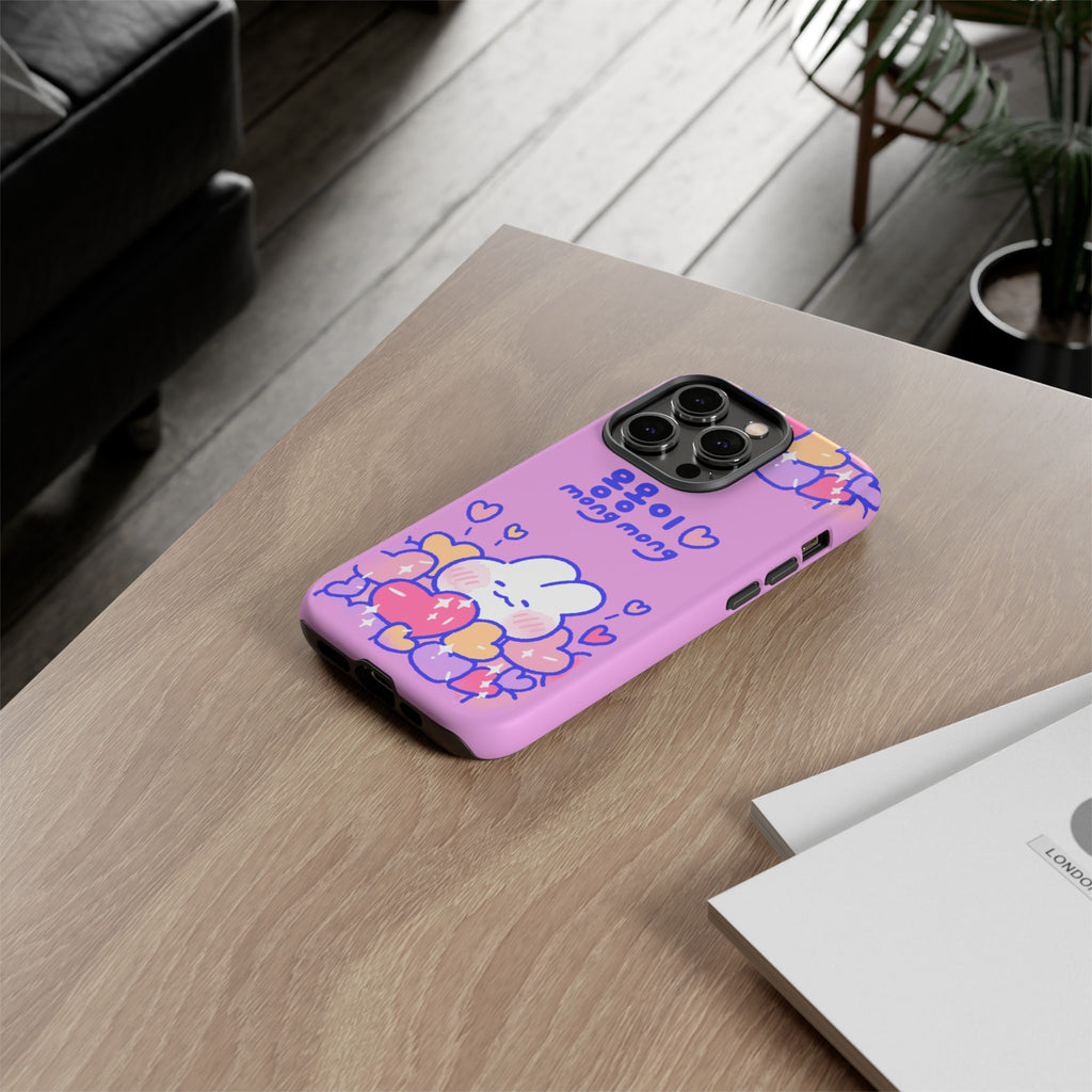 Lovely Mong Mong Heart Bath Phone Case