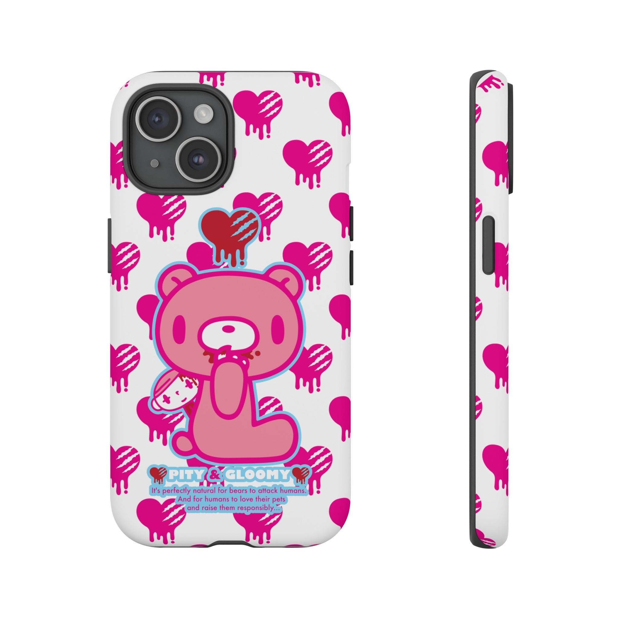 Gloomy Bear White Phone Case