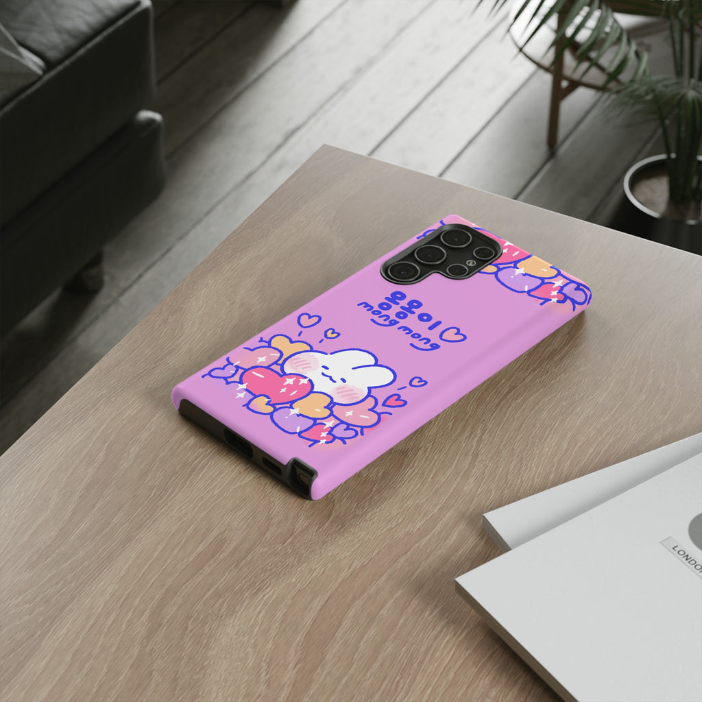 Lovely Mong Mong Heart Bath Phone Case