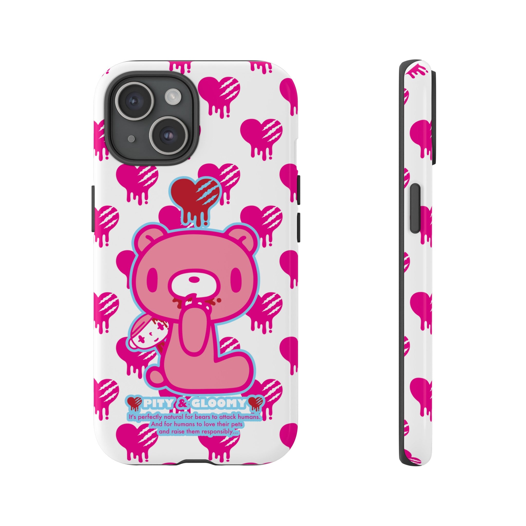 Gloomy Bear White Phone Case