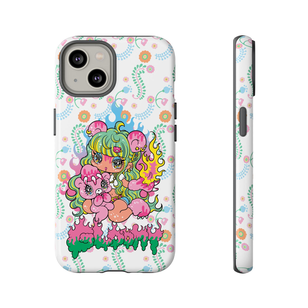 YURIE SEKIYA X GLOOMY BEAR ⭐️ FIRE GIRL PHONE CASE