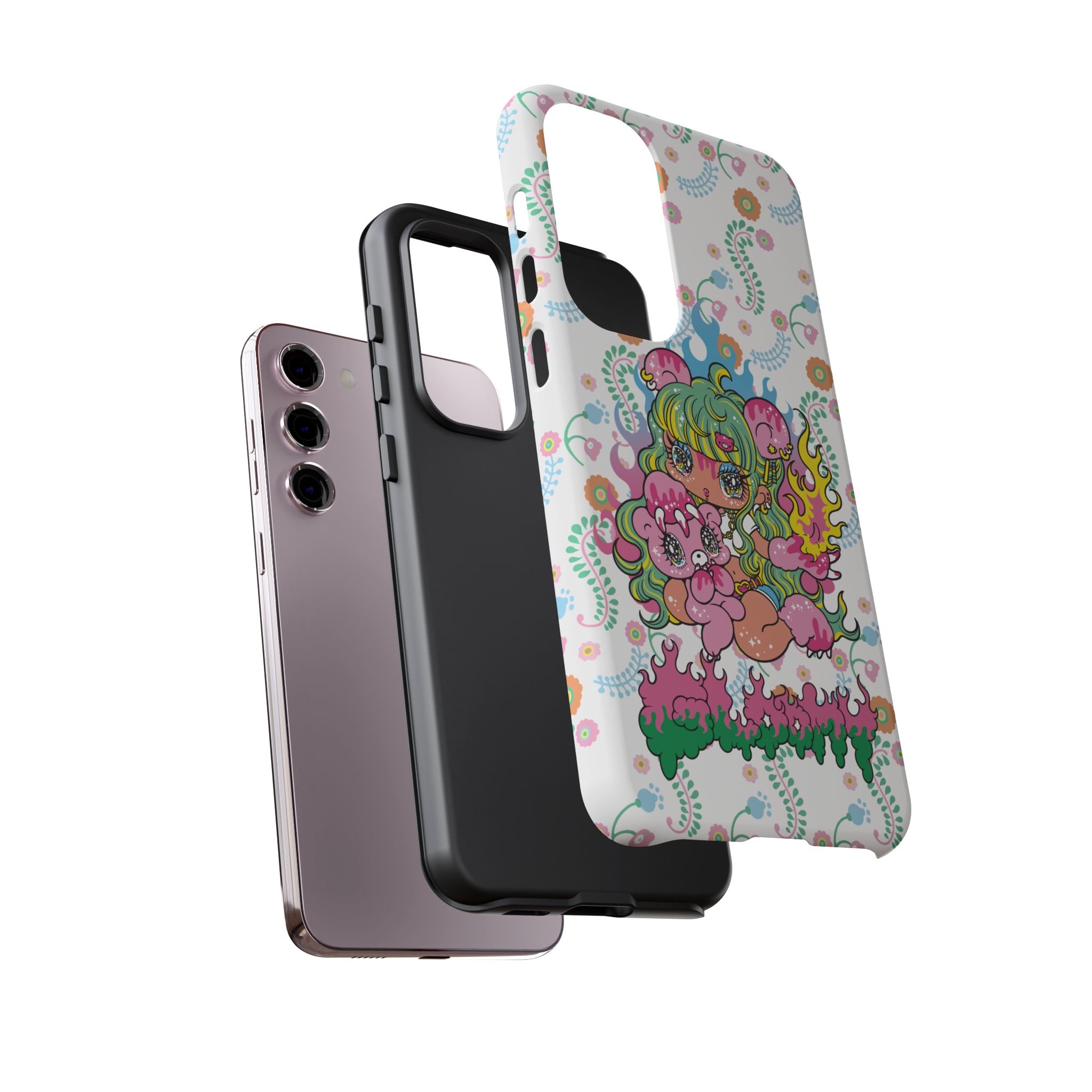 YURIE SEKIYA X GLOOMY BEAR ⭐️ FIRE GIRL PHONE CASE