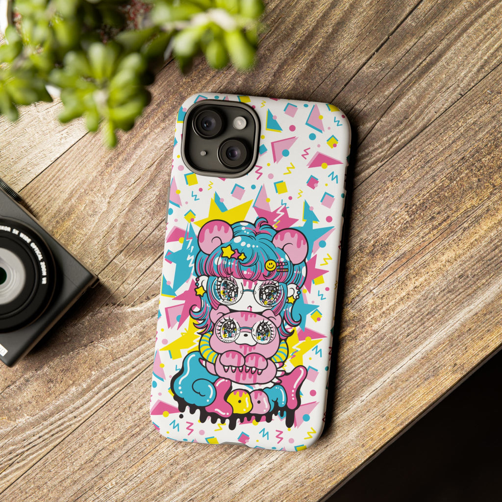 YURIE SEKIYA X GLOOMY BEAR ⭐️ FIRE GIRL PHONE CASE