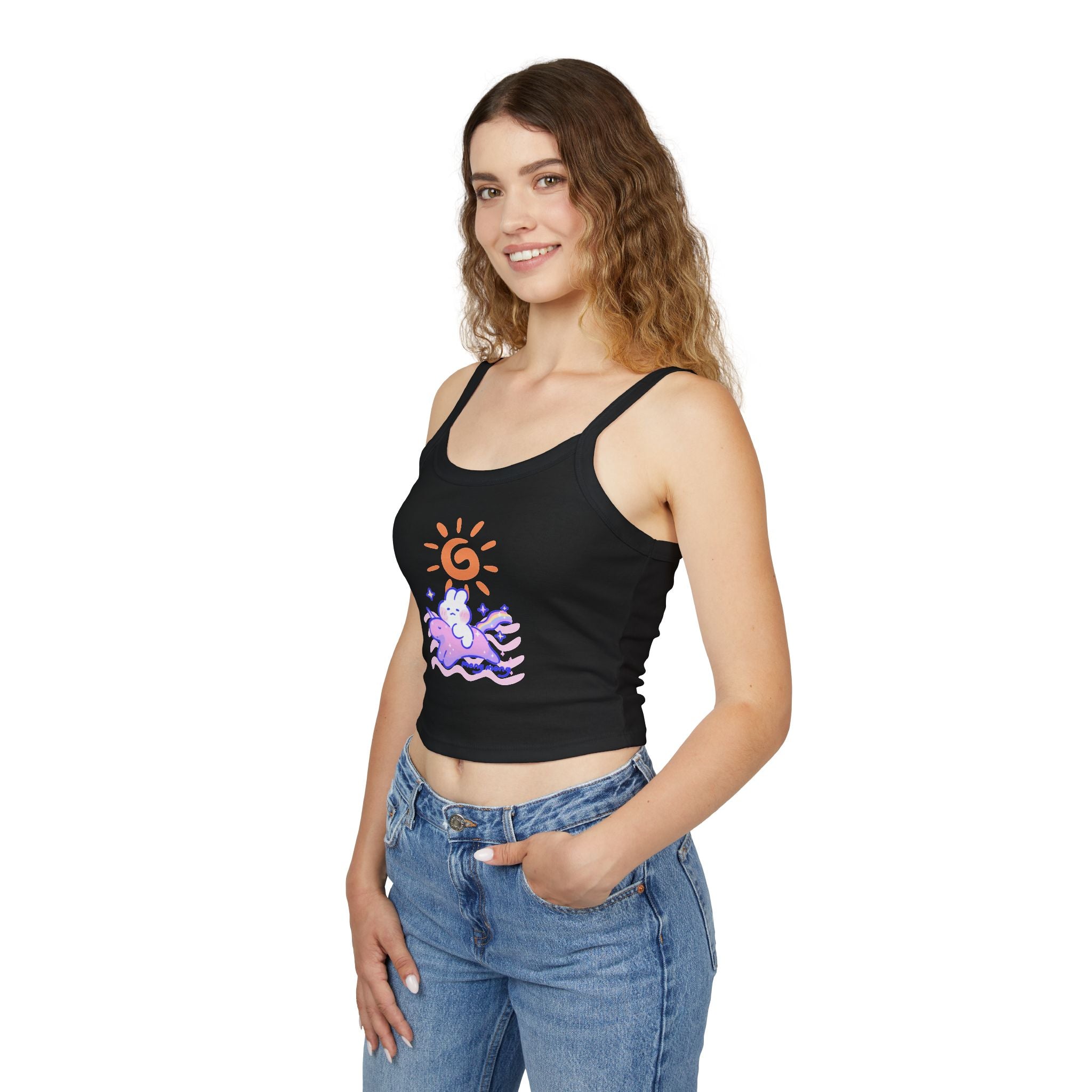 Lovely Mong Mong Spaghetti Strap Tank Top