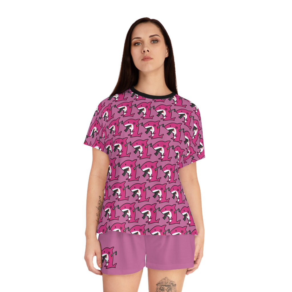 Slit Gill Pink Pajama Set