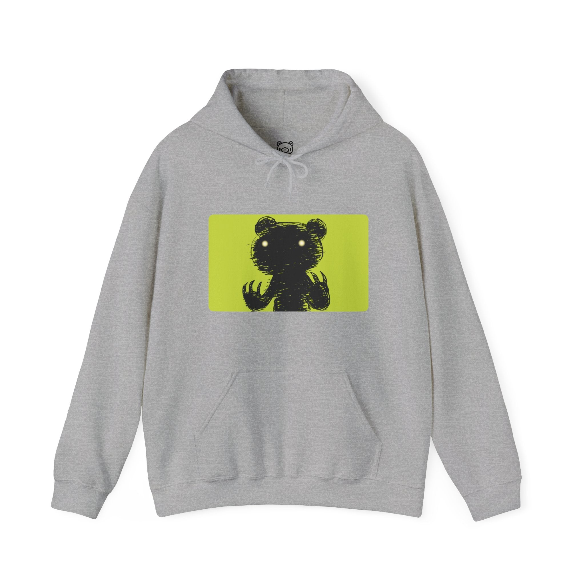 Green Block Abstraction Gloomy Bear Hoodie