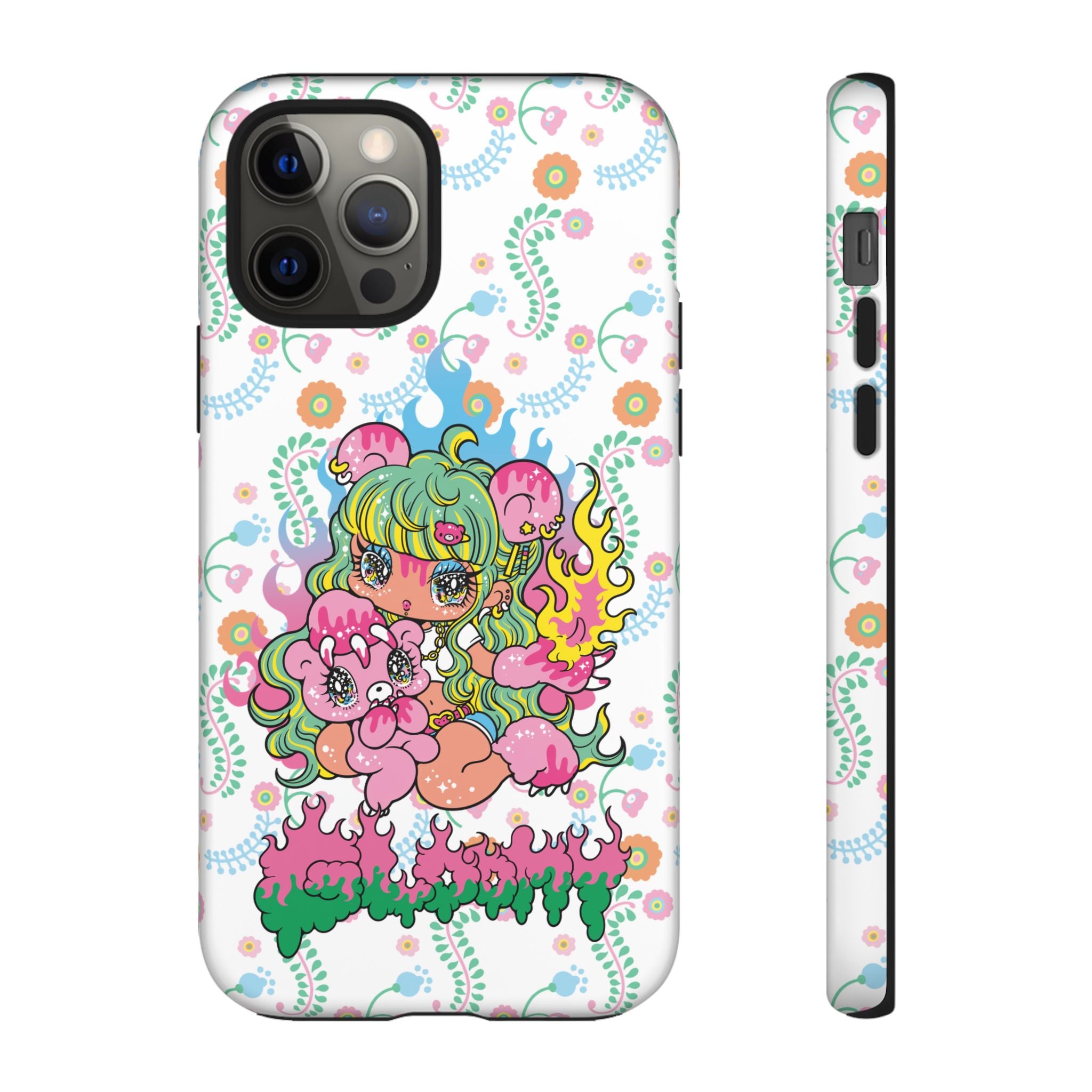 YURIE SEKIYA X GLOOMY BEAR ⭐️ FIRE GIRL PHONE CASE
