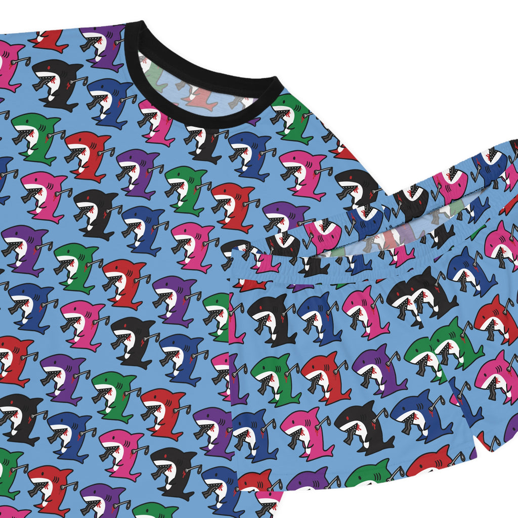 Slit Gill pattern Pajama Set
