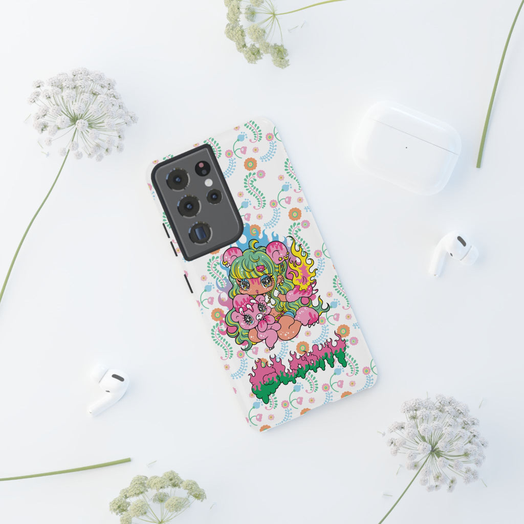YURIE SEKIYA X GLOOMY BEAR ⭐️ FIRE GIRL PHONE CASE