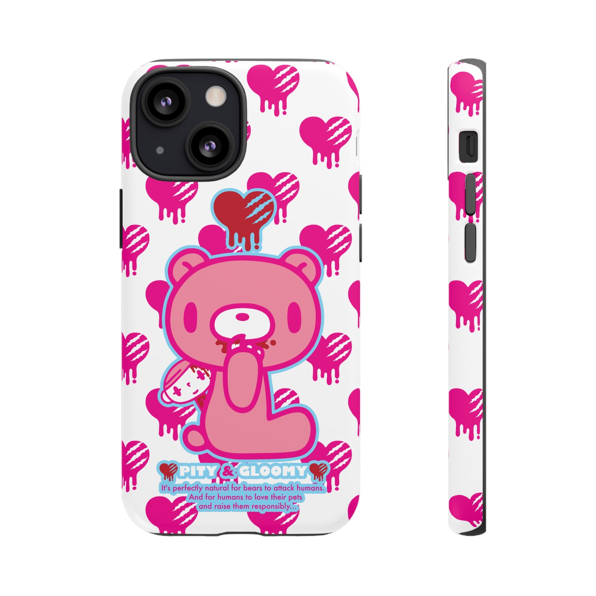 Gloomy Bear White Phone Case