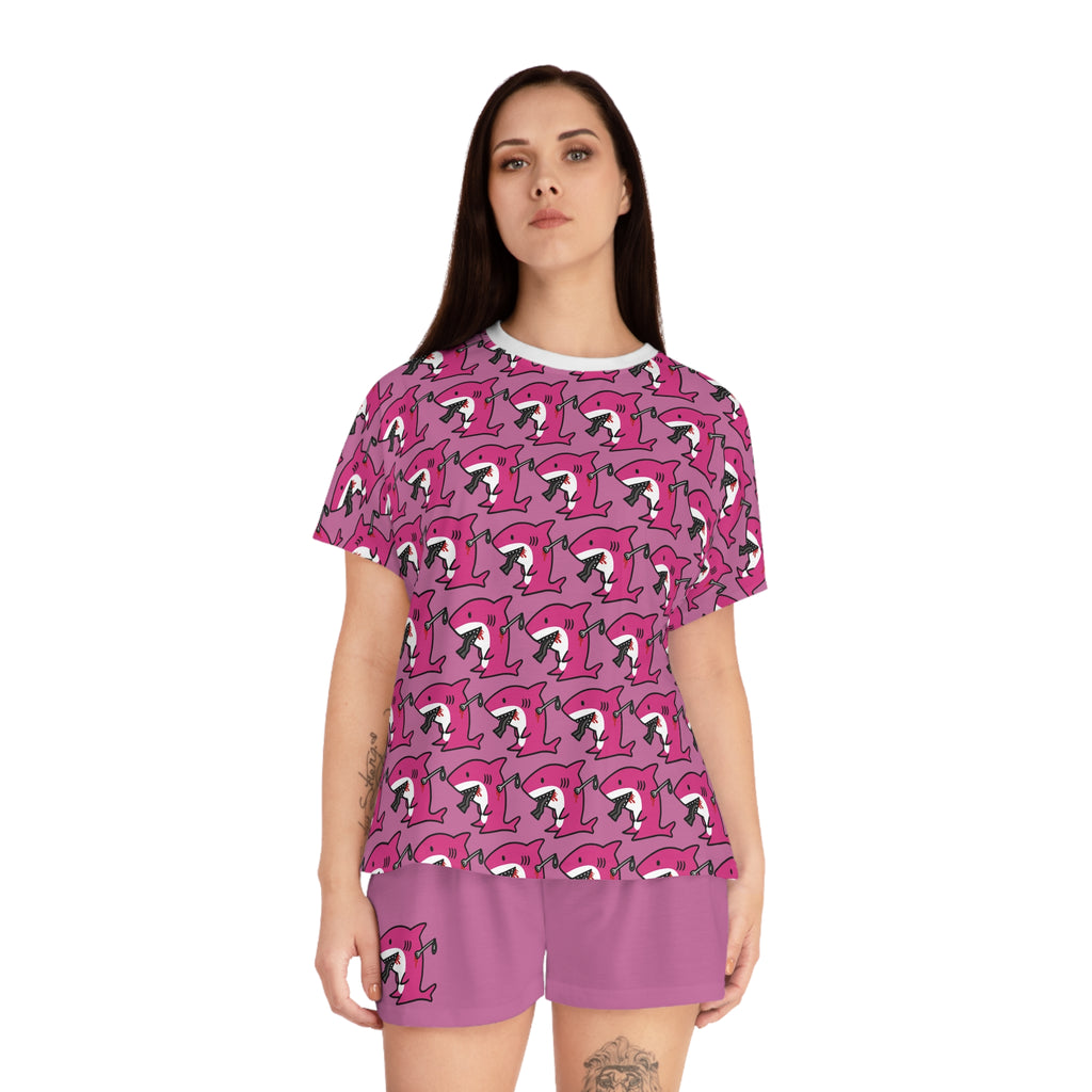 Slit Gill Pink Pajama Set