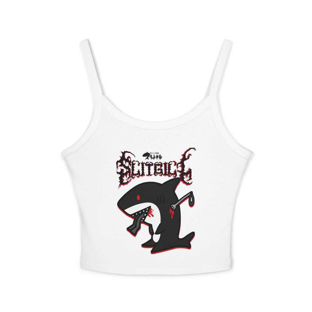 Slitgill Black Spaghetti Strap Tank Top