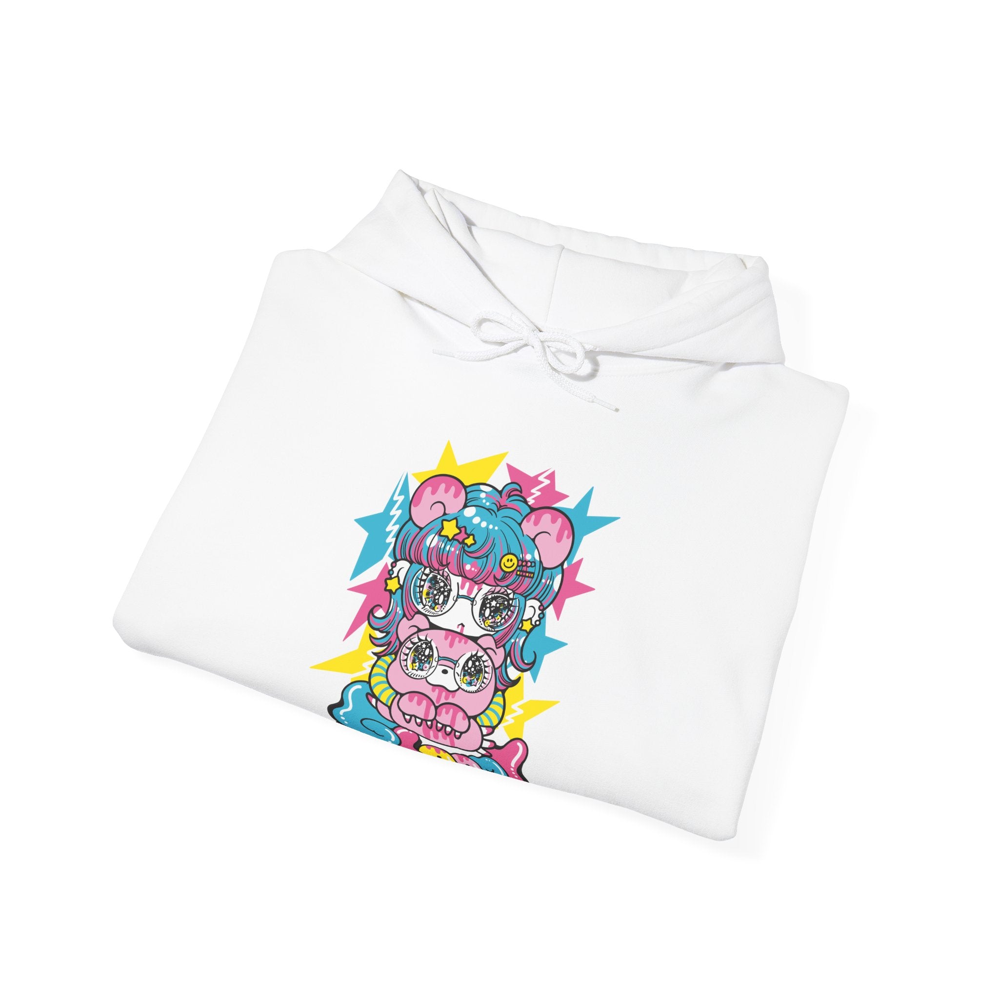 YURIE SEKIYA X GLOOMY BEAR🌟STARRY GAL ユニセックス フード付きスウェットシャツ