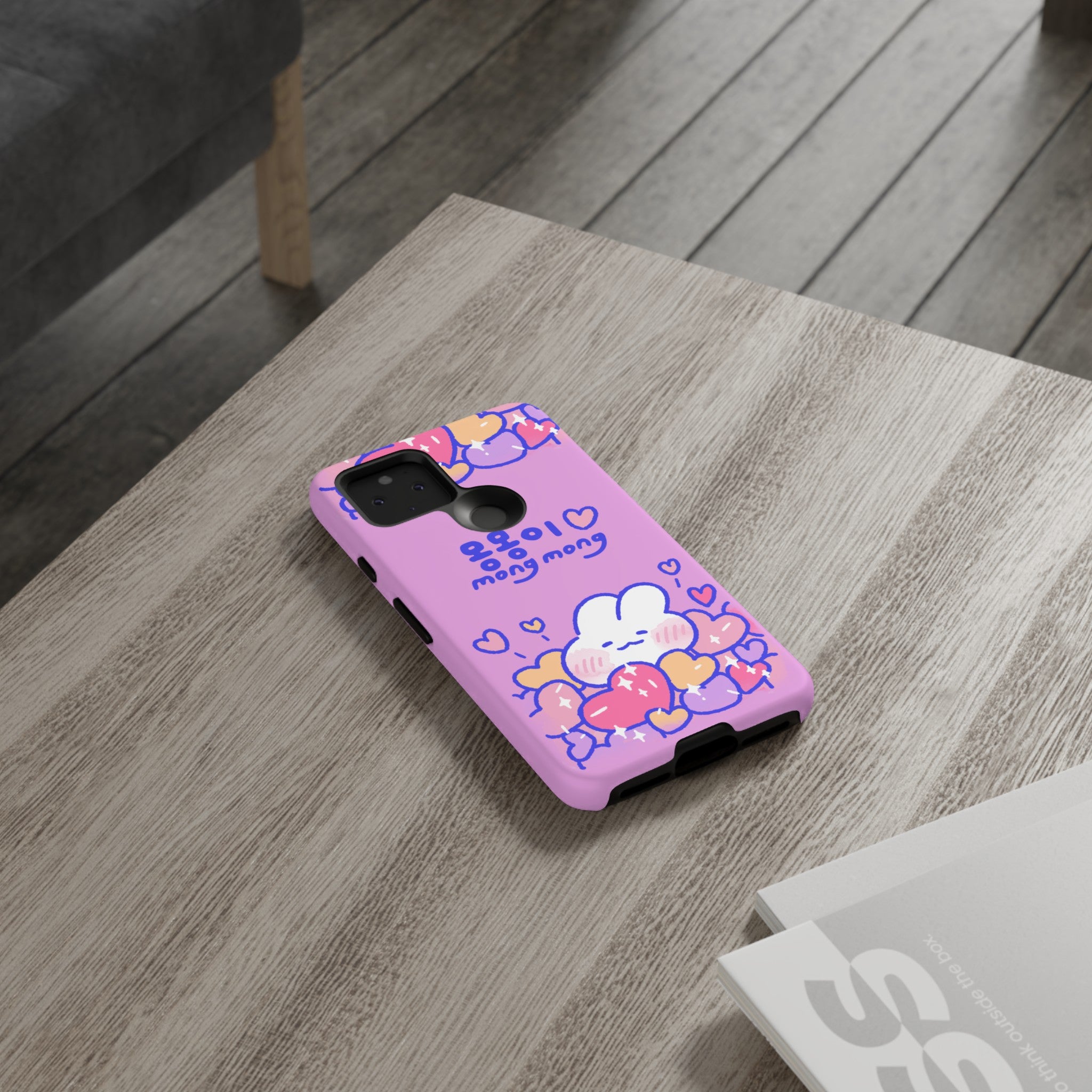 Lovely Mong Mong Heart Bath Phone Case