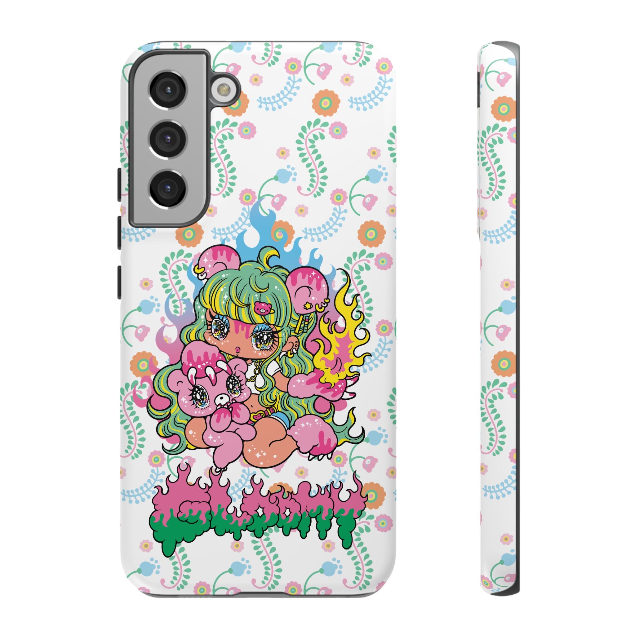 YURIE SEKIYA X GLOOMY BEAR ⭐️ FIRE GIRL PHONE CASE