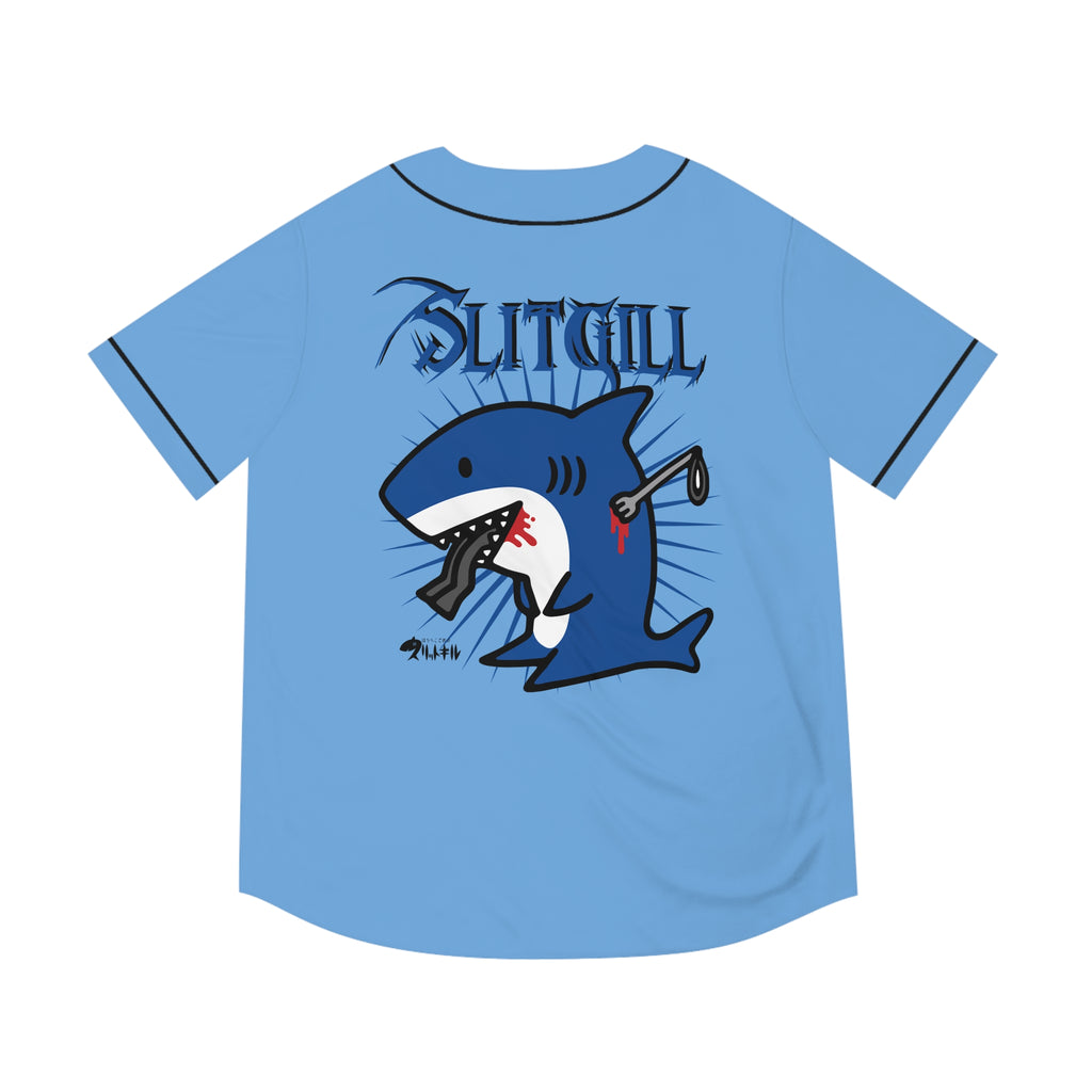 Blue Slitgill Baseball Jersey (AOP)