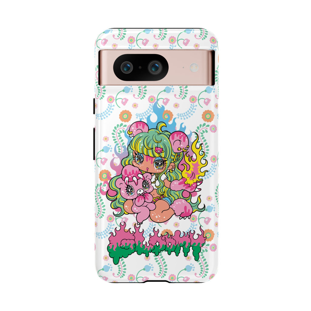 YURIE SEKIYA X GLOOMY BEAR ⭐️ FIRE GIRL PHONE CASE
