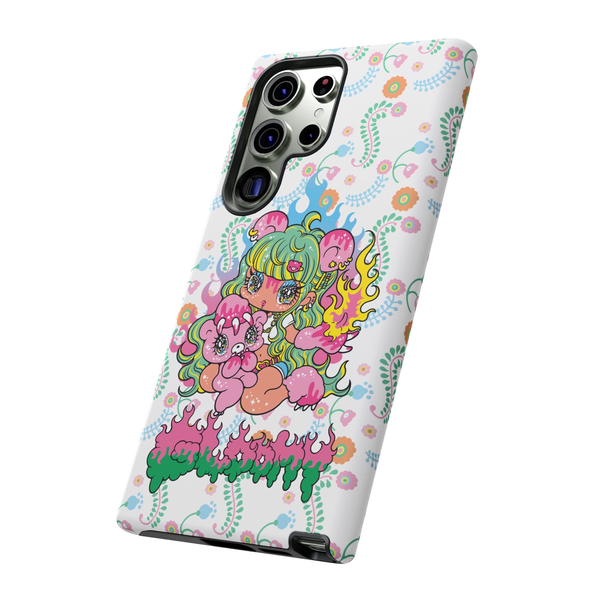 YURIE SEKIYA X GLOOMY BEAR ⭐️ FIRE GIRL PHONE CASE