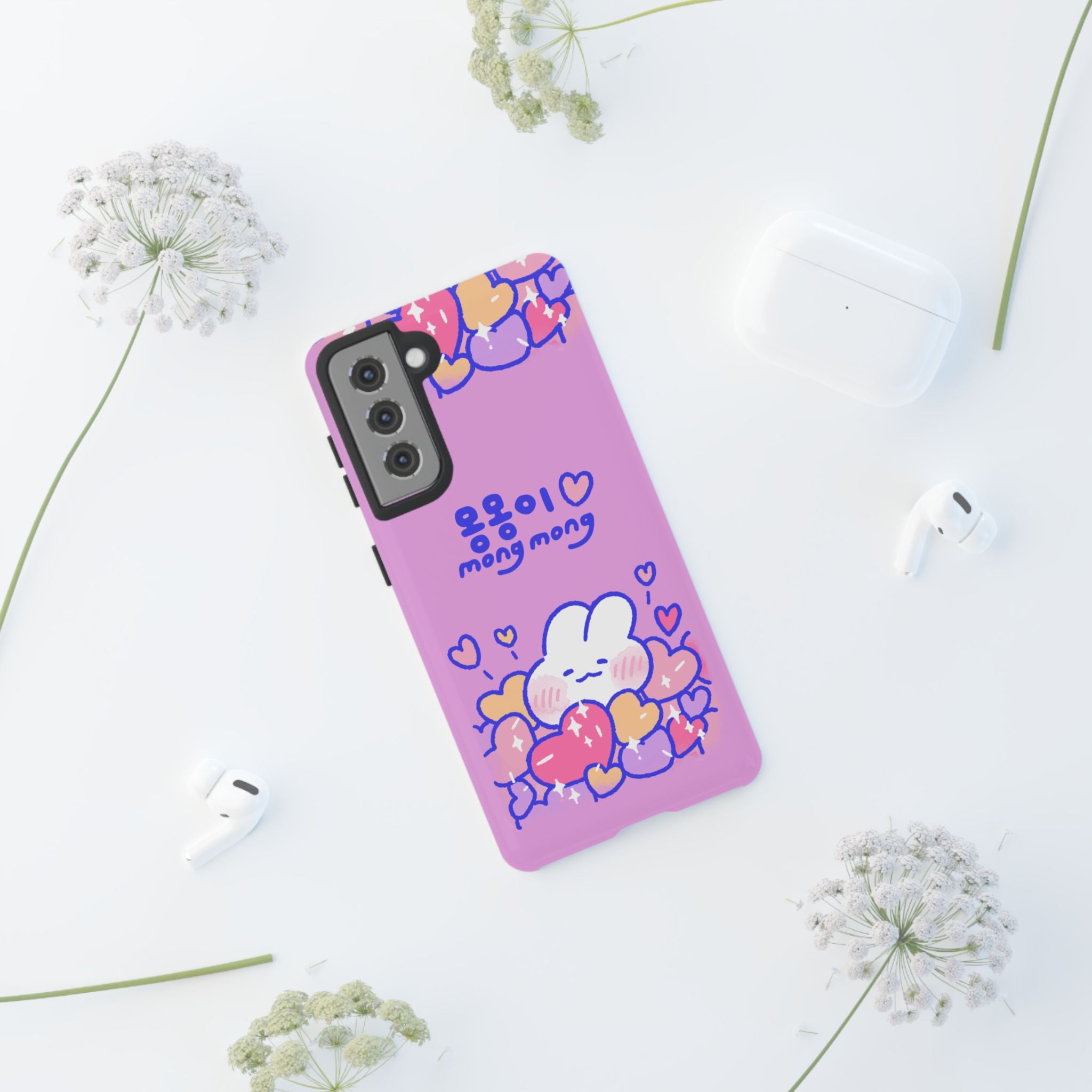 Lovely Mong Mong Heart Bath Phone Case