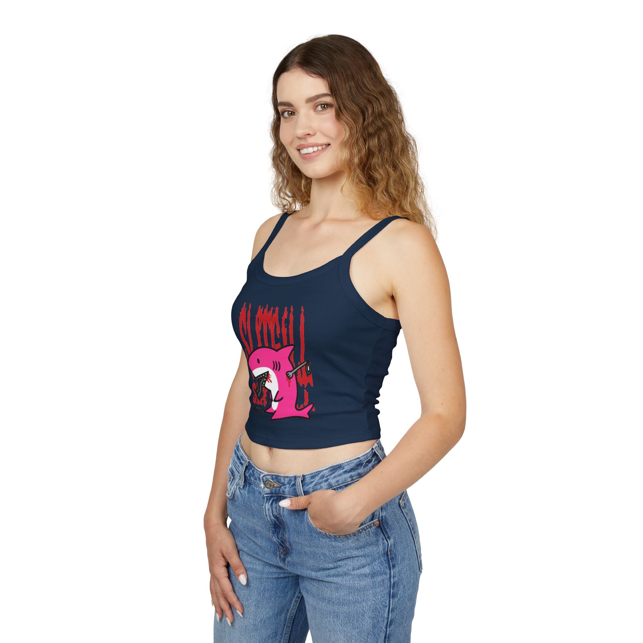 Slitgill Pink Spaghetti Strap Tank Top