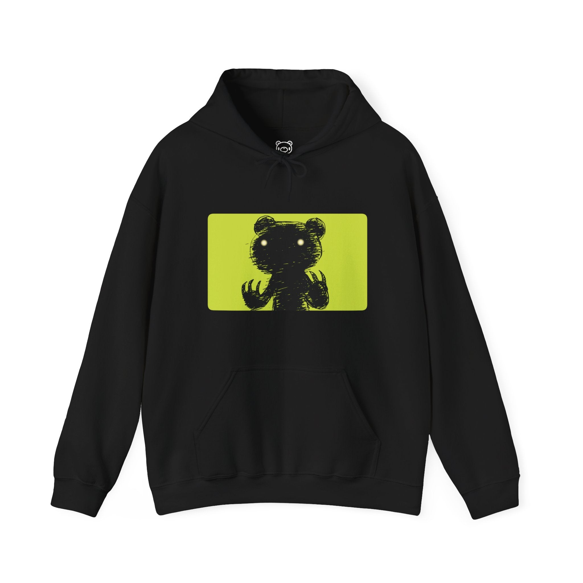 Green Block Abstraction Gloomy Bear Hoodie