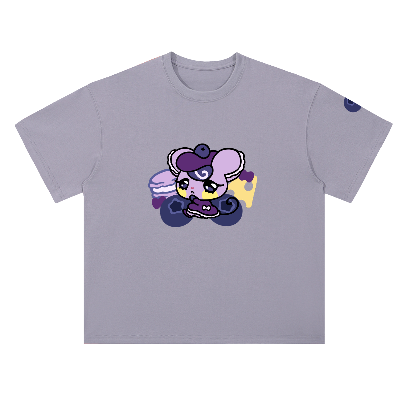 ロールケーキ ドリーマリー ドロップショルダー コットンTシャツ